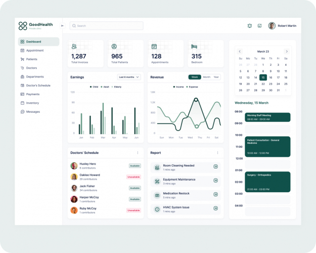 Healthcare SaaS Platform — UI/UX Design screenshot 1