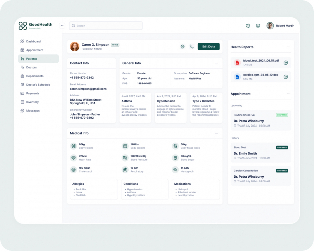 Healthcare SaaS Platform — UI/UX Design screenshot 4