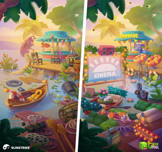 Merge Family - Green Pixel screenshot 2