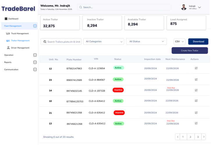 TradeBarel Fleet Management System screenshot 3