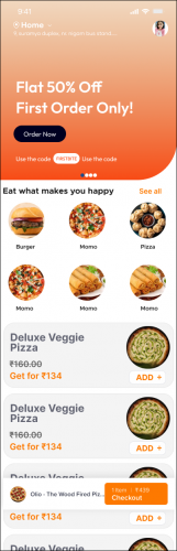 Momoshu – Food Ordering & Delivery Mobile Application screenshot 2
