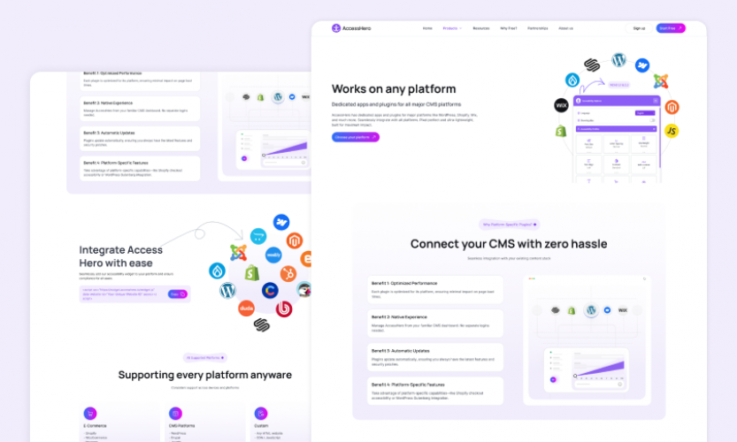 Access Hero Website design screenshot 3