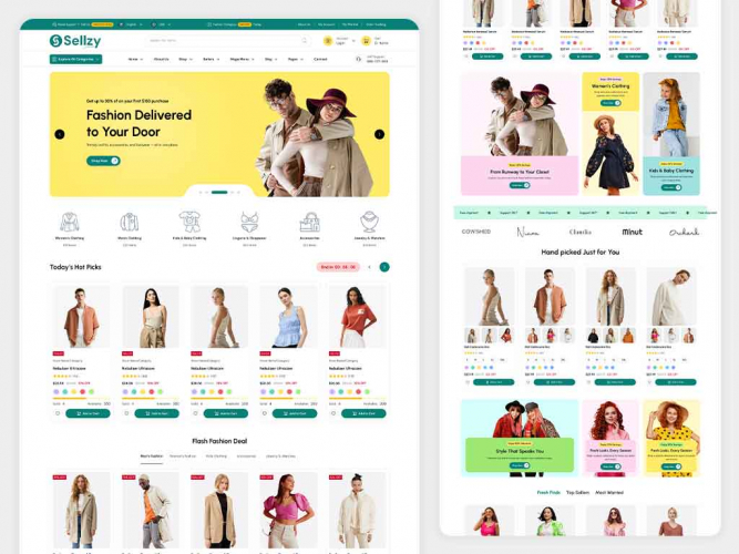 Sellzy eCommerce Website Theme screenshot 3