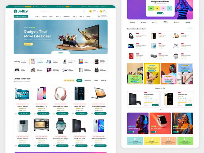 Sellzy eCommerce Website Theme screenshot 2