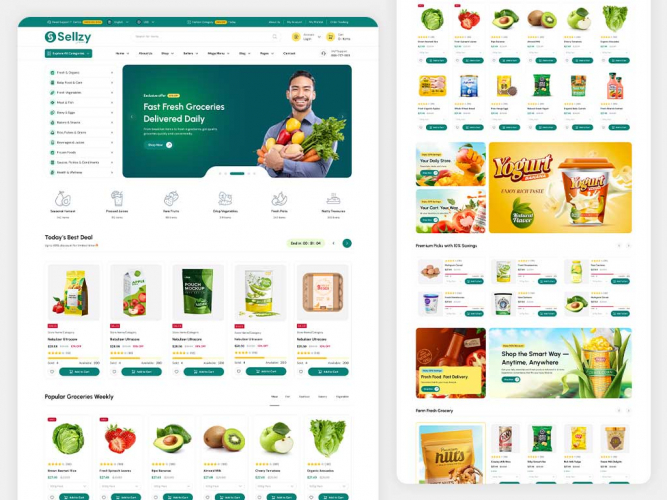 Sellzy eCommerce Website Theme screenshot 1