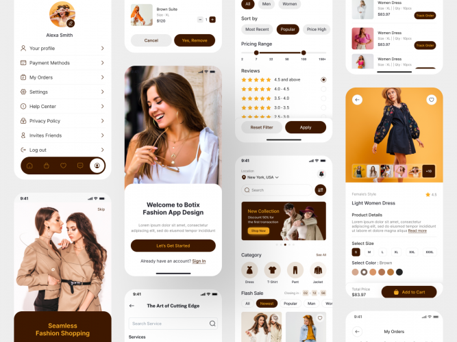 Fashion Mobile App Design  screenshot 1