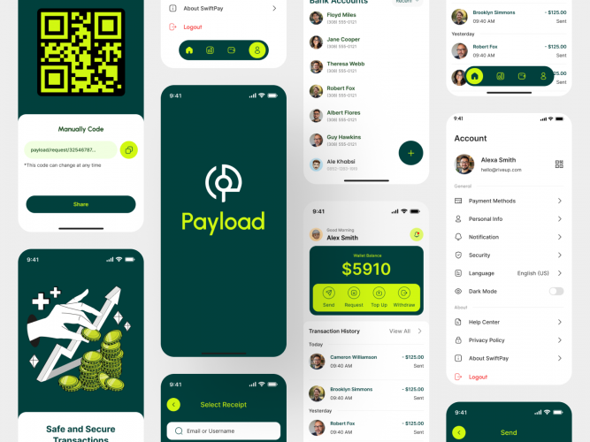Payload Fintech Mobile App Design  screenshot 1