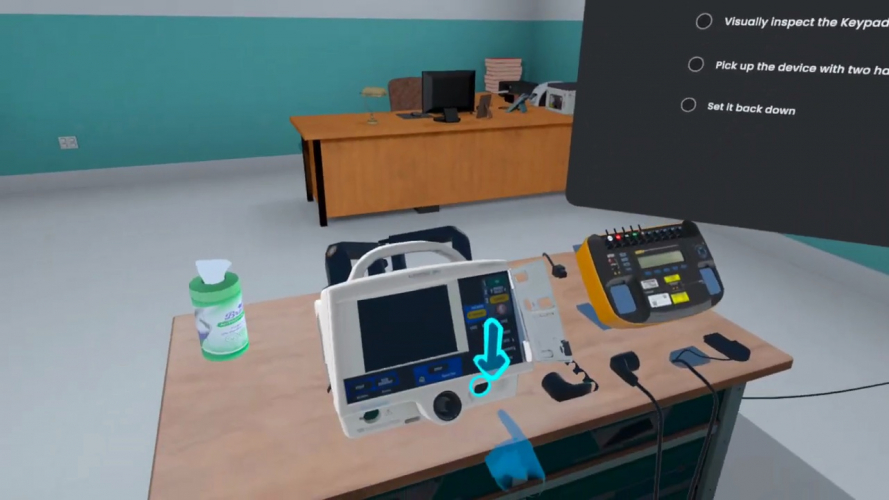 VR Safety Training LIFEPAK 20e Care screenshot 1
