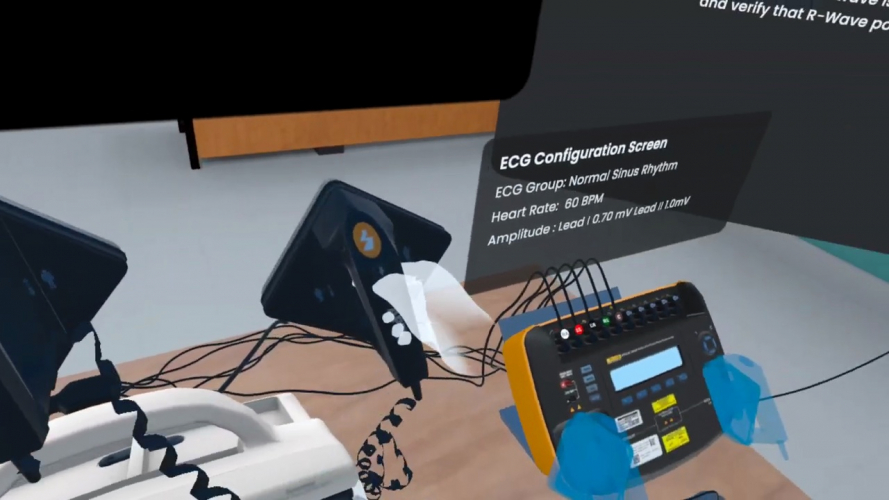 VR Safety Training LIFEPAK 20e Care screenshot 2