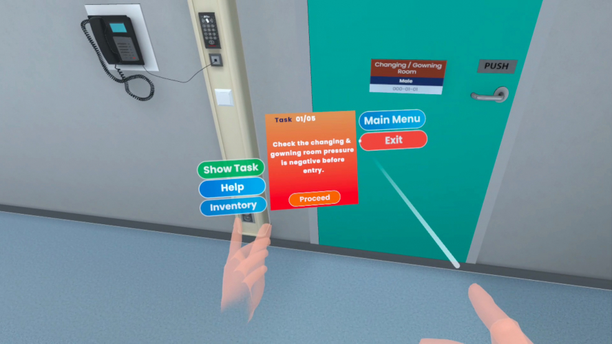 VR Training NUS BSL3 Laboratory screenshot 4