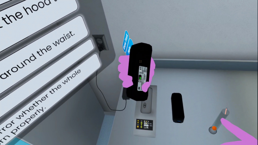 VR Training NUS BSL3 Laboratory screenshot 2