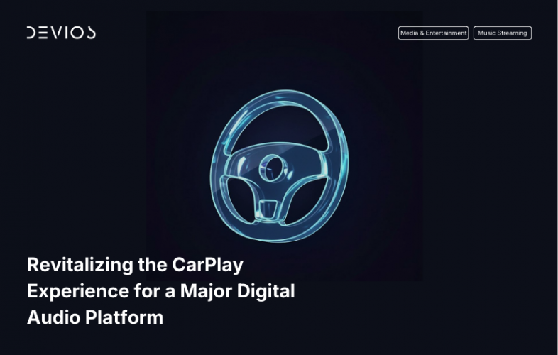 Revitalizing the CarPlay Experience for a Major Digital Audio Platform screenshot 1