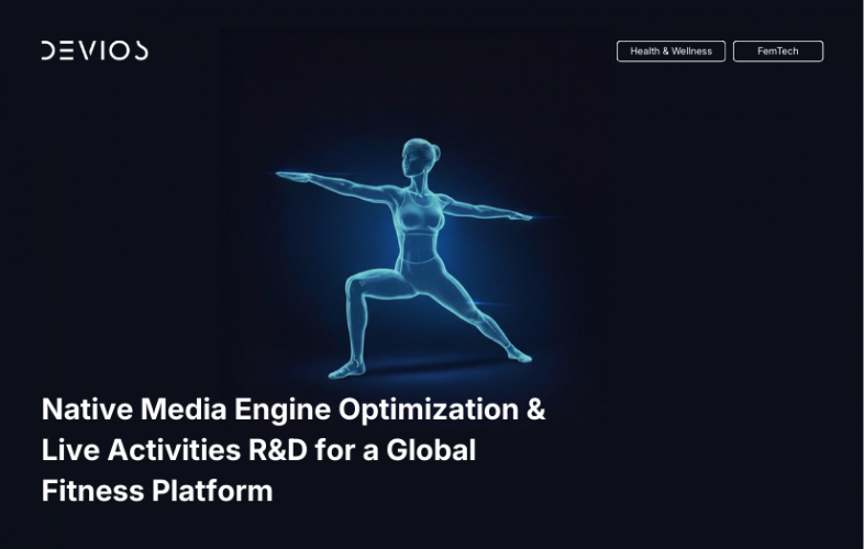 Native Media Engine Optimization & Live Activities R&D for a Global Fitness Platform screenshot 1