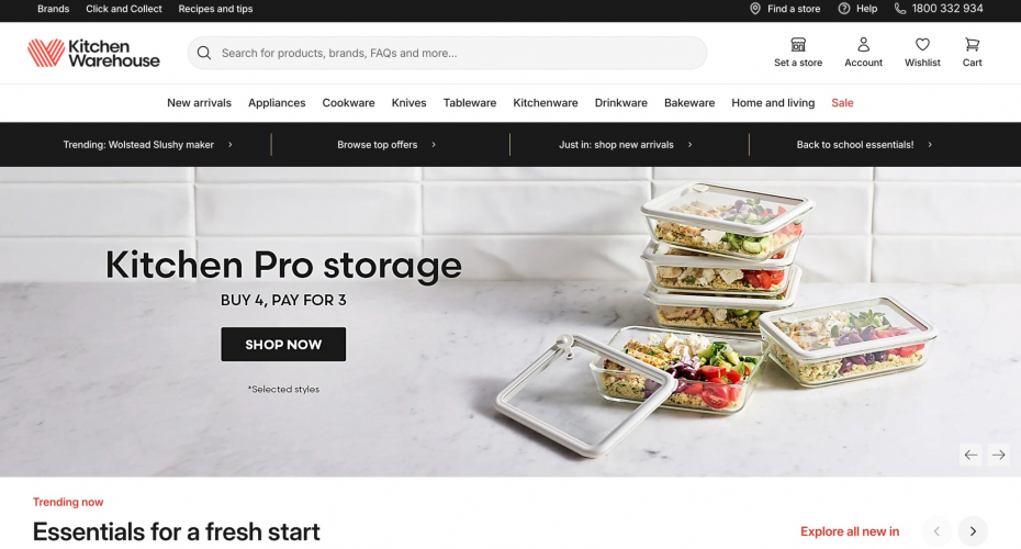 Kitchen Warehouse – Australia’s Leading Omni-Channel E-commerce Platform screenshot 1