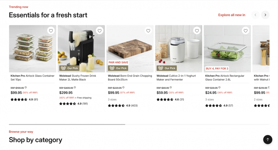 Kitchen Warehouse – Australia’s Leading Omni-Channel E-commerce Platform screenshot 2