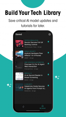 Vedlik: AI & Tech Intelligence Terminal screenshot 1