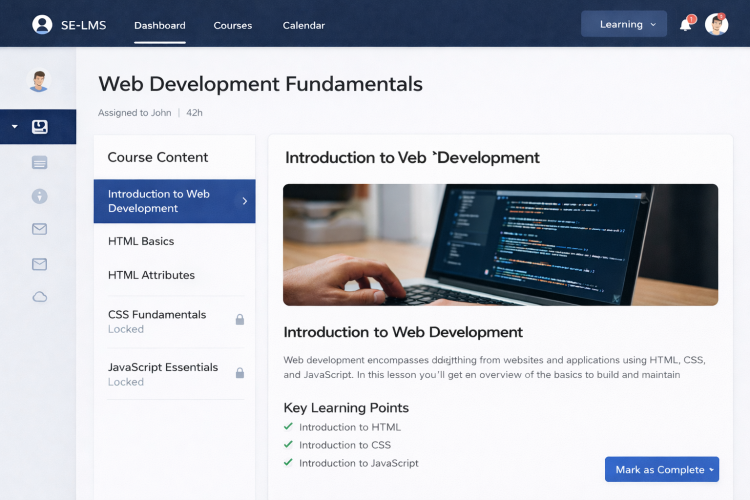 Learning Management System (LMS) screenshot 3