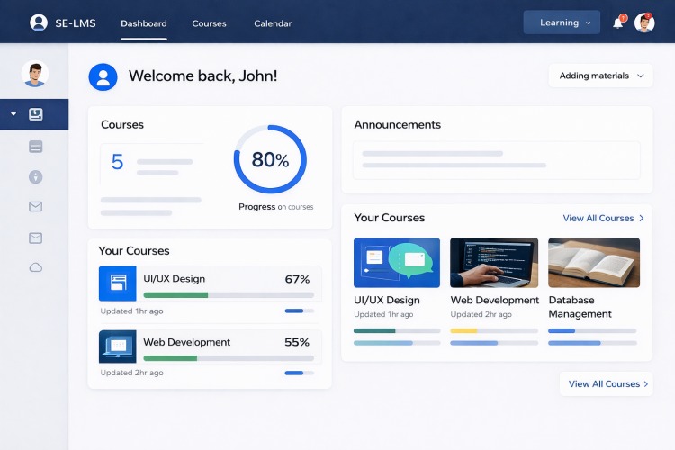 Learning Management System (LMS) screenshot 2