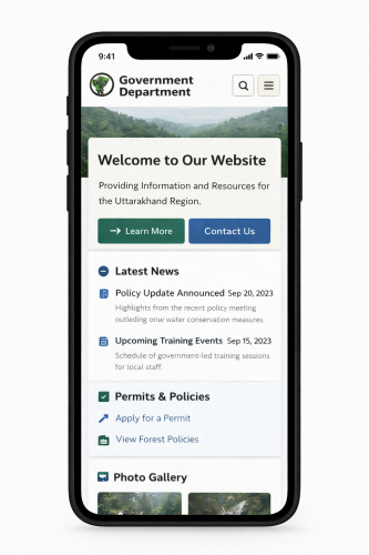Government Website & Content Management System (CMS) screenshot 1