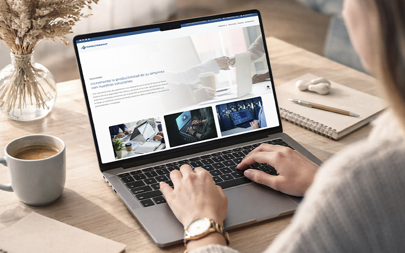 Web Site for Consulting Group screenshot 2