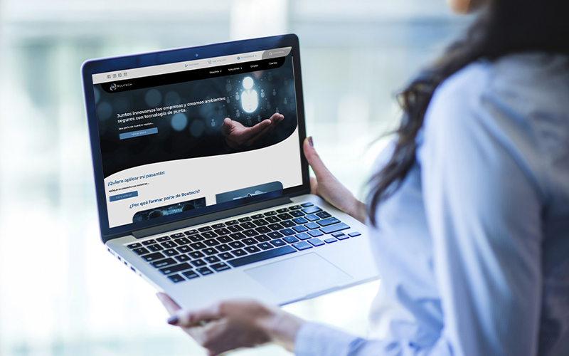 Web Site for Routech Latinoamericana screenshot 1