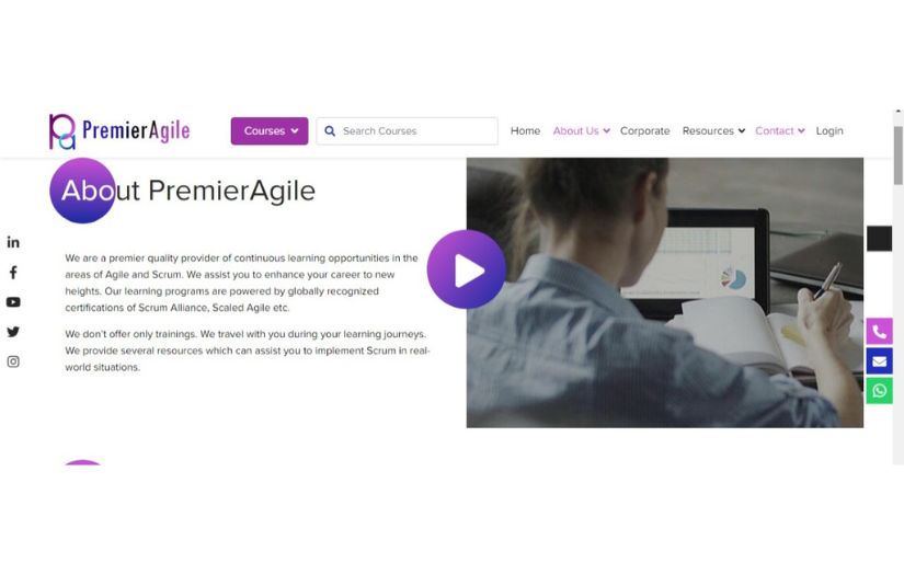 Online Course offering for Agile & Scrum screenshot 1