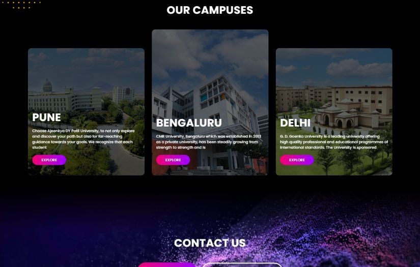 Seamedu Website screenshot 2
