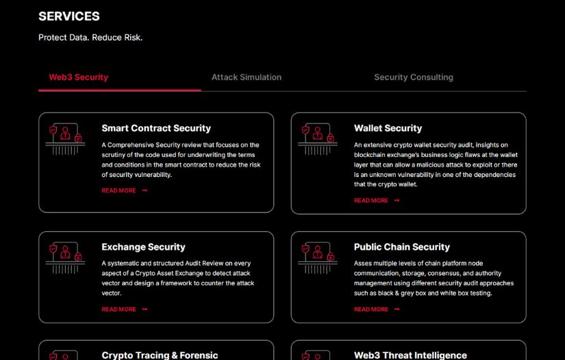 Numen Cyber Website screenshot 2
