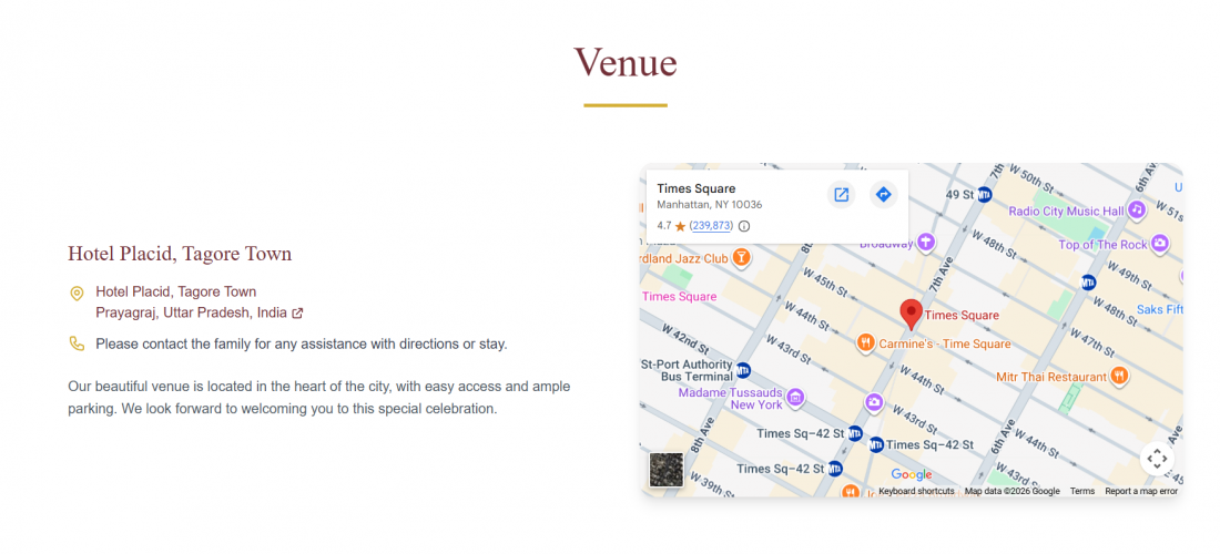Digital Marriage Invitation Website screenshot 2