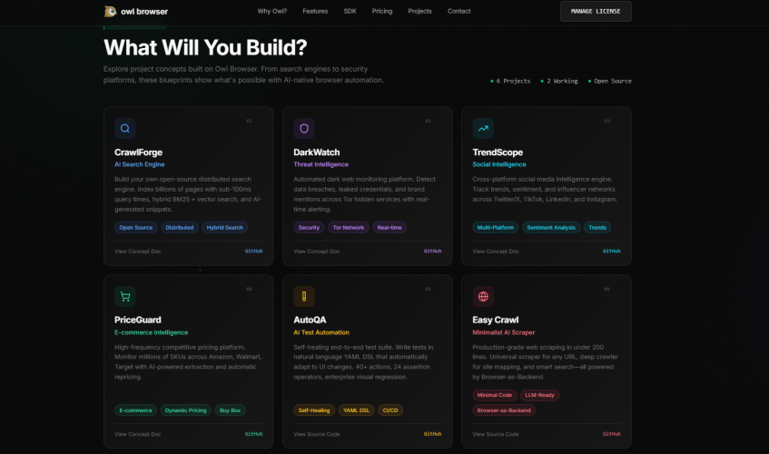 Owl Browser screenshot 2