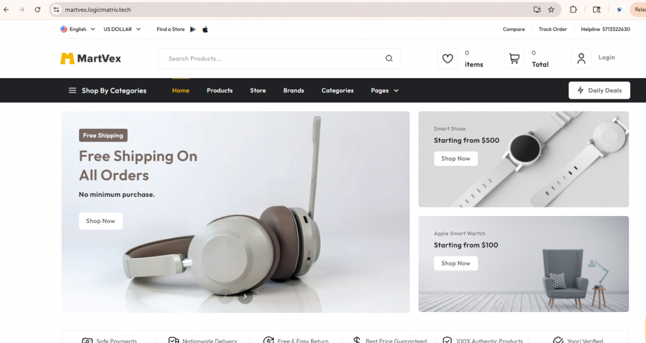 MartVex - A multi vendor ecommerce website screenshot 3