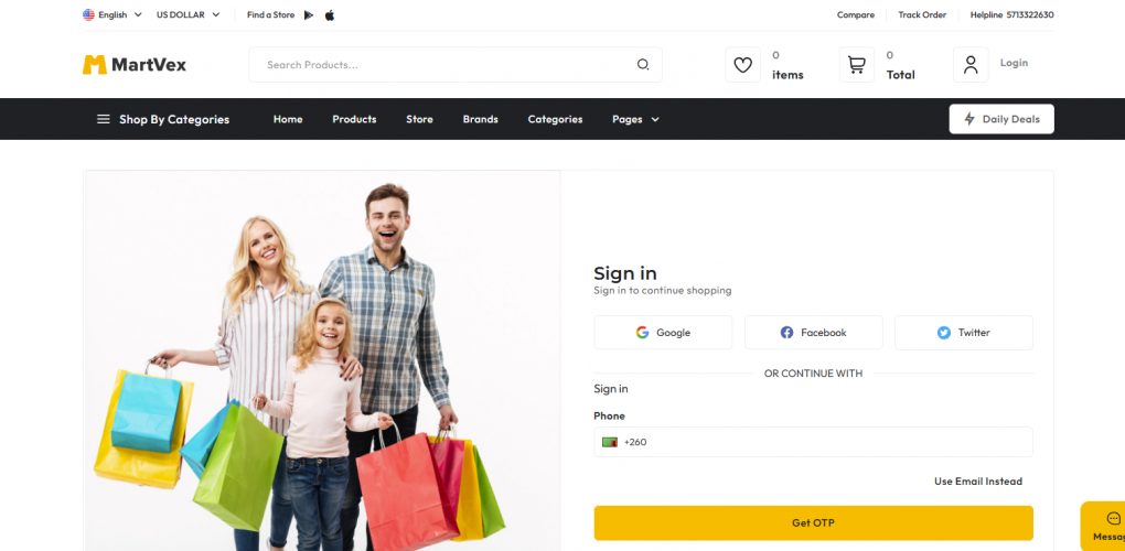 MartVex - A multi vendor ecommerce website screenshot 1