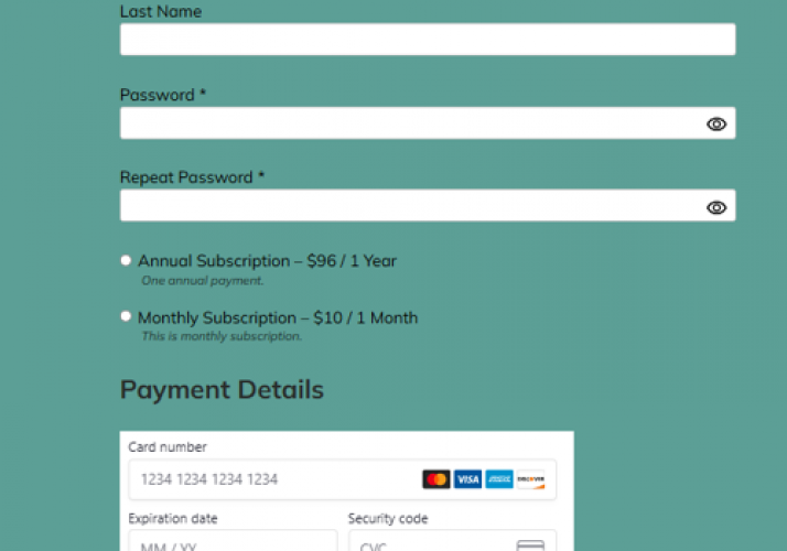 WordPress Membership Platform with Stripe Integration screenshot 1
