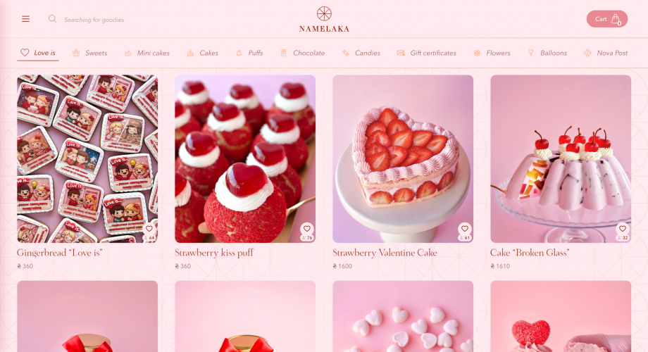 Online Pastry Shop & Brand Website screenshot 1