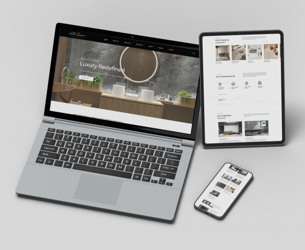 Arte Lusso – Premium Porcelain Tiles Website screenshot 1