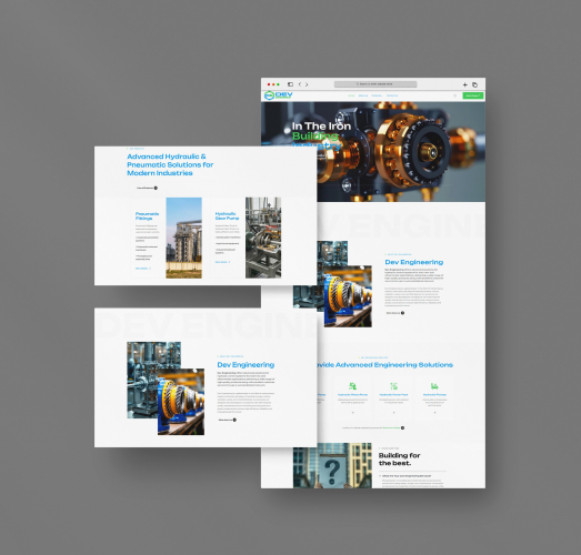 Dev Engineering India – Industrial Website Development screenshot 1