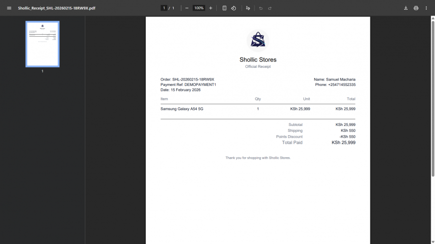 Shollic Stores screenshot 5