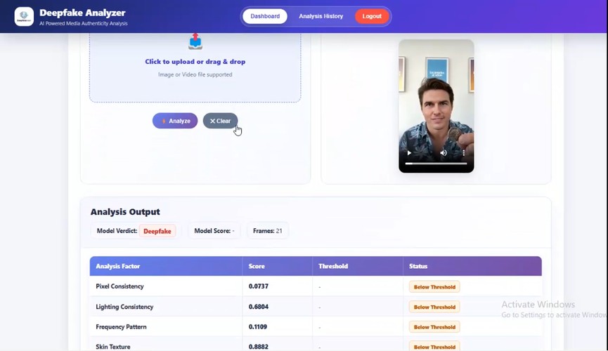 Deepfake Detection & Digital Content Security System screenshot 5