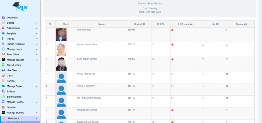 Smart School Management System & Digital Attendance screenshot 3