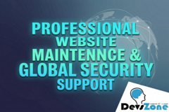 Professional Website Maintenance & Global Security Support