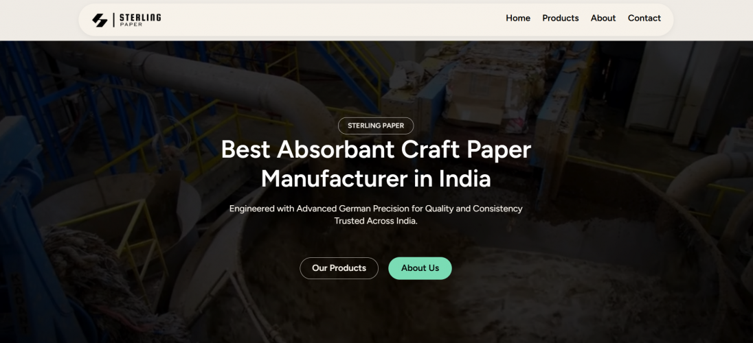 Complete Brand Identity & Website Development for Sterling Paper Manufacturing screenshot 1