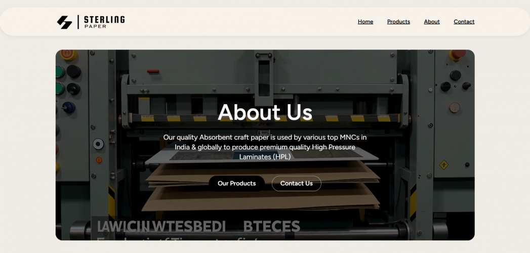 Complete Brand Identity & Website Development for Sterling Paper Manufacturing screenshot 3