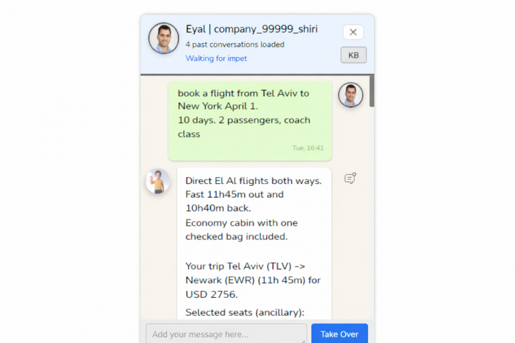 Bitravel - Custom UI for travel agent app on Wix screenshot 1