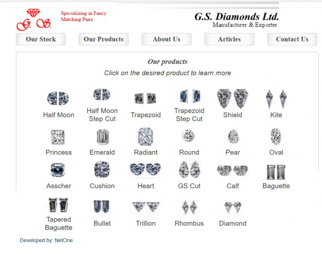 G.S. Diamonds- Automated ERP to Online Catalogue integration screenshot 1