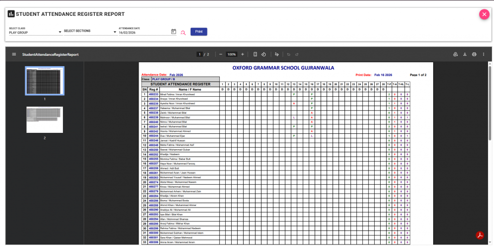2X School ERP – Educational Institution Management screenshot 4
