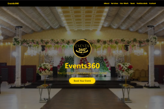 Events360Hub – One-Page Website Development