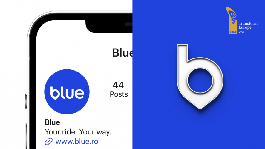 Blue |  Ride-Hailing App Branding & Visual Identity Design screenshot 2