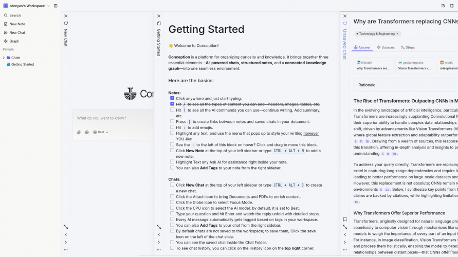 Conception: AI-Powered Knowledge App screenshot 3