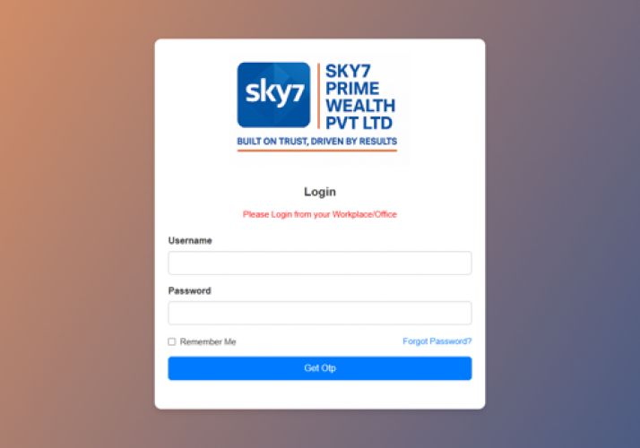Custom CRM & Insurance Management Platform | SKY7 PRIME WEALTH PVT LTD screenshot 5