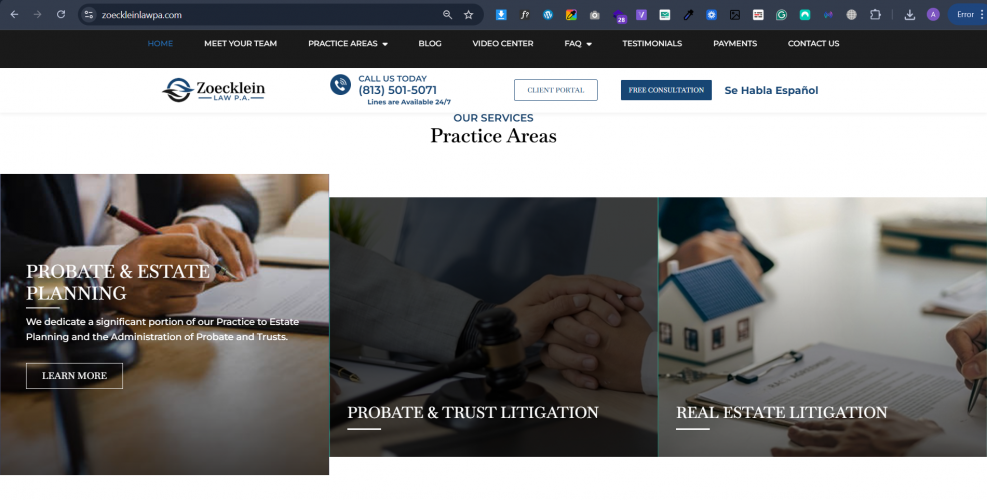 Tampa Probtate Attorneys screenshot 1